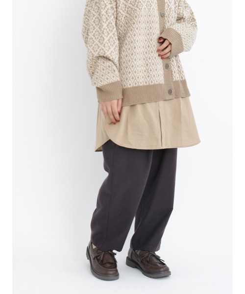 Samansa Mos2（サマンサ モスモス）の「TR柄アソートギャザーパンツ