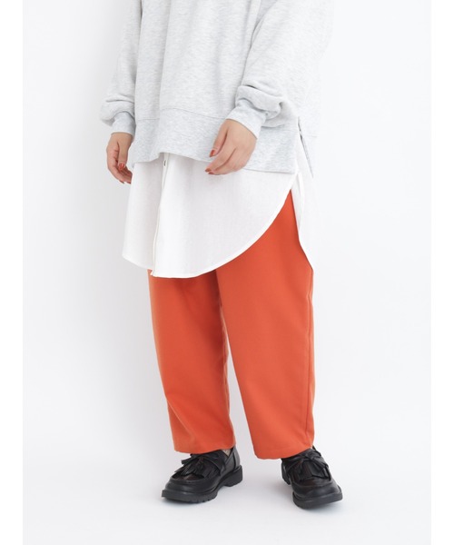 Samansa Mos2（サマンサ モスモス）の「TR柄アソートギャザーパンツ（その他パンツ・レディース・ブラウン/ベージュ/オレンジ/チャコール/キナリ・ﾌﾘ-）」の13枚目の写真