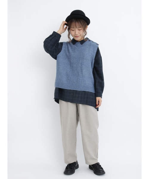 Samansa Mos2（サマンサ モスモス）の「TR柄アソートギャザーパンツ（その他パンツ・レディース・ブラウン/ベージュ/オレンジ/チャコール/キナリ・ﾌﾘ-）」の20枚目の写真