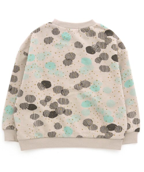 Seraph（セラフ）の「裏起毛総柄トレーナー（スウェット・キッズ・ベージュ/ピンク/イエロー/ブルー・90/100/110/120/80/130/95/140）」の6枚目の写真