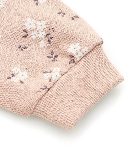 Seraph（セラフ）の「裏起毛総柄トレーナー（スウェット・キッズ・ベージュ/ピンク/イエロー/ブルー・90/100/110/120/80/130/95/140）」の5枚目の写真