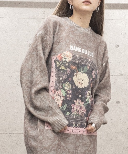 edit（プラスエディット）の「プリントニット（ニット/セーター）」 - WEAR