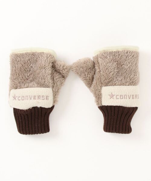 CONVERSE(コンバース)の「【CONVERSE/コンバース】 Piping Boa Glove(手袋・レディース・ブラック/ブラウン/アイボリー・FREE)」の10枚目の写真