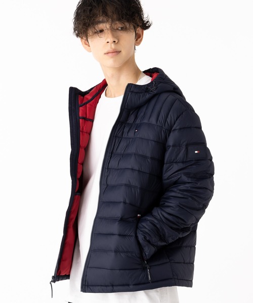 TOMMY HILFIGER（トミーヒルフィガー）の「トミーヒルフィガー ナイロン パッファーフード ジャケット（ダウンジャケット/コート・メンズ・ホワイト/ブルー系その他/ネイビー/ブラック/オリーブ・XL/L/M/S/XXL）」の13枚目の写真