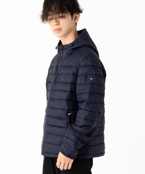 TOMMY HILFIGER（トミーヒルフィガー）の「トミーヒルフィガー ナイロン パッファーフード ジャケット（ダウンジャケット/コート・メンズ・ホワイト/ブルー系その他/ネイビー/ブラック/オリーブ・XL/L/M/S/XXL）」の18枚目の写真