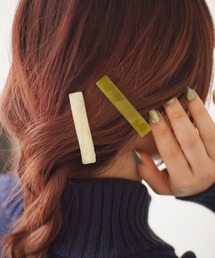 ammy.（エイミードット）の「【 ammy. / エイミードット 】 マーブル デザイン ヘアクリップ / 2点セット（ヘアピン）」