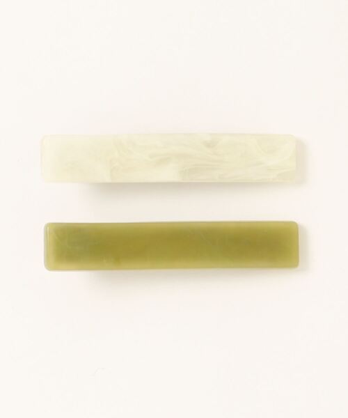 ammy.(エイミードット)の「【 ammy. / エイミードット 】 マーブル デザイン ヘアクリップ / 2点セット(ヘアピン・レディース・ブラウン/グリーン・FREE)」の5枚目の写真