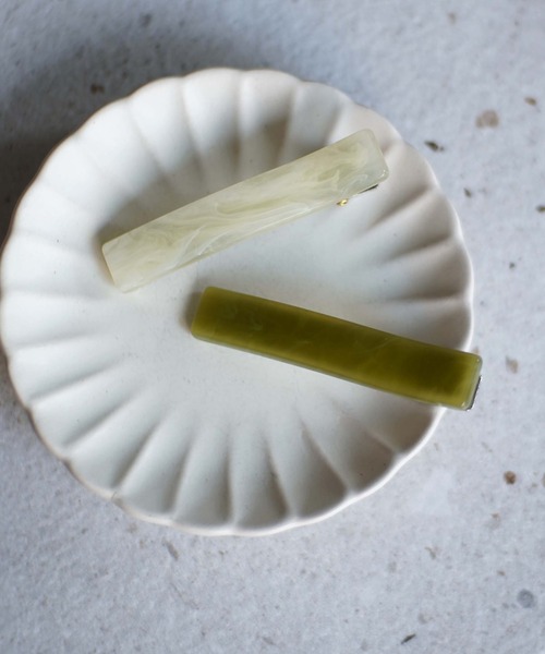 ammy.(エイミードット)の「【 ammy. / エイミードット 】 マーブル デザイン ヘアクリップ / 2点セット(ヘアピン・レディース・ブラウン/グリーン・FREE)」の7枚目の写真