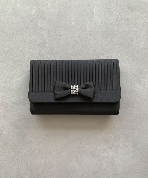 DRESS PLUS(ドレスプラス)の「バッグ クラッチバッグ パーティーバッグ 結婚式 2way(クラッチバッグ・レディース・ベージュ/ピンクベージュ/ネイビー/ブラック/シルバー・フリー)」の1枚目の写真