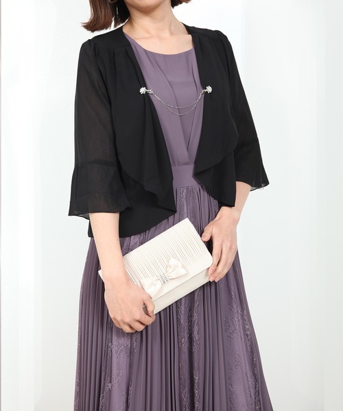 DRESS PLUS(ドレスプラス)の「バッグ クラッチバッグ パーティーバッグ 結婚式 2way(クラッチバッグ・レディース・ベージュ/ピンクベージュ/ネイビー/ブラック/シルバー・フリー)」の21枚目の写真