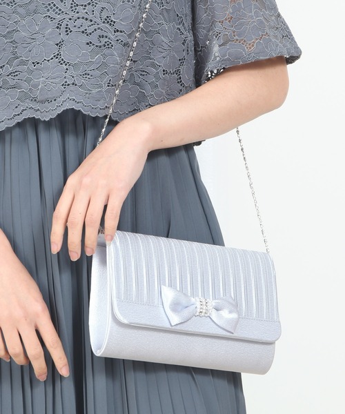 DRESS PLUS(ドレスプラス)の「バッグ クラッチバッグ パーティーバッグ 結婚式 2way(クラッチバッグ・レディース・ベージュ/ピンクベージュ/ネイビー/ブラック/シルバー・フリー)」の15枚目の写真