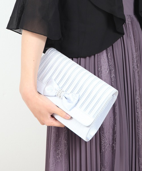 DRESS PLUS(ドレスプラス)の「バッグ クラッチバッグ パーティーバッグ 結婚式 2way(クラッチバッグ・レディース・ベージュ/ピンクベージュ/ネイビー/ブラック/シルバー・フリー)」の18枚目の写真