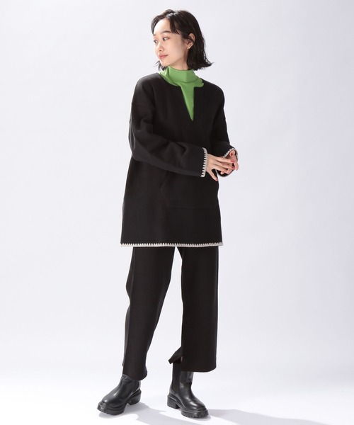 niko and...(ニコアンド)の「ウォームジンジャーハイネックプルオーバー(Tシャツ/カットソー・レディース・ブラック/オフホワイト/ピンク/グリーン/ホワイト・MEDIUM/LARGE)」の12枚目の写真