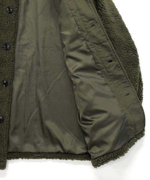 ADMIX/ATELIER SAB MEN（アドミックスアトリエサブメン）の「【no sweat.×ADMIX】コラボ もこもこ ボアフリース / CPO オーバーサイズ カバーオールジャケット（カバーオール・メンズ・ブラック/カーキ/モカ・48/50）」の14枚目の写真
