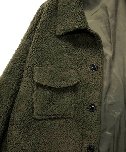 ADMIX/ATELIER SAB MEN（アドミックスアトリエサブメン）の「【no sweat.×ADMIX】コラボ もこもこ ボアフリース / CPO オーバーサイズ カバーオールジャケット（カバーオール・メンズ・ブラック/カーキ/モカ・48/50）」の15枚目の写真