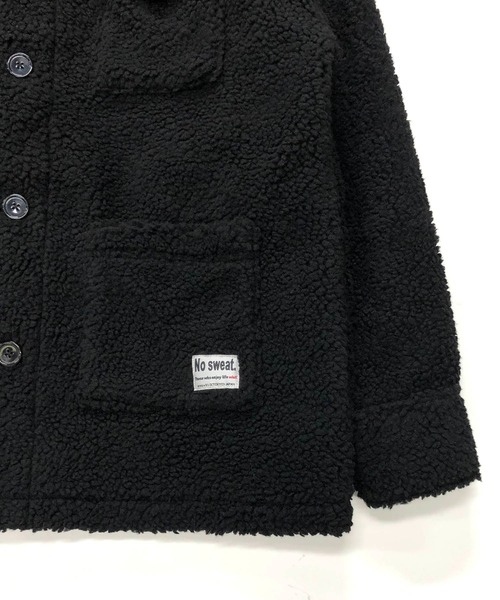 ADMIX/ATELIER SAB MEN（アドミックスアトリエサブメン）の「【no sweat.×ADMIX】コラボ もこもこ ボアフリース / CPO オーバーサイズ カバーオールジャケット（カバーオール・メンズ・ブラック/カーキ/モカ・48/50）」の17枚目の写真