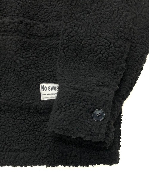ADMIX/ATELIER SAB MEN（アドミックスアトリエサブメン）の「【no sweat.×ADMIX】コラボ もこもこ ボアフリース / CPO オーバーサイズ カバーオールジャケット（カバーオール・メンズ・ブラック/カーキ/モカ・48/50）」の18枚目の写真