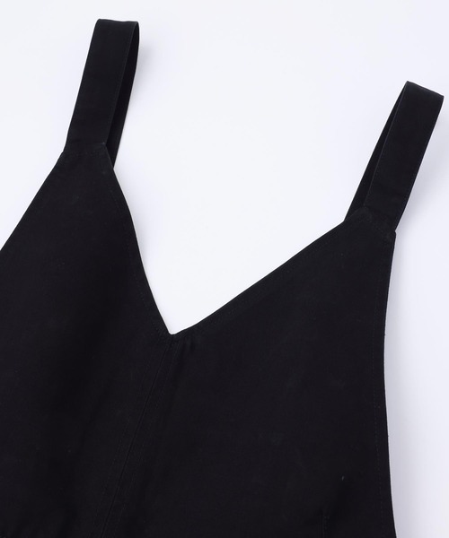 MILKFED.(ミルクフェド)の「MINI SALOPETTE(サロペット/オーバーオール・レディース・ベージュ/ブラック/ブルー・ONE SIZE)」の6枚目の写真