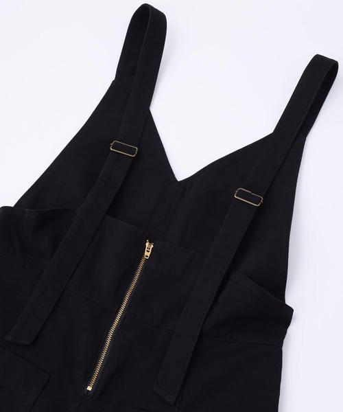 MILKFED.(ミルクフェド)の「MINI SALOPETTE(サロペット/オーバーオール・レディース・ベージュ/ブラック/ブルー・ONE SIZE)」の11枚目の写真
