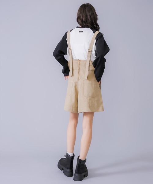 MILKFED.(ミルクフェド)の「MINI SALOPETTE(サロペット/オーバーオール・レディース・ベージュ/ブラック/ブルー・ONE SIZE)」の20枚目の写真