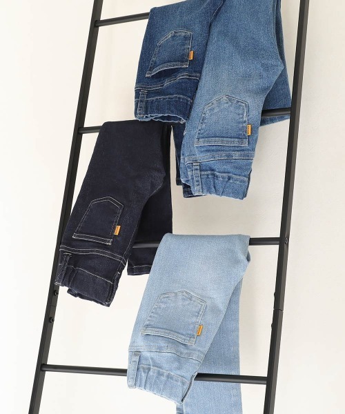 devirock（デビロック）の「楽デニム スキニーパンツ（デニムパンツ・キッズ・ワンウォッシュ/サックスブルー/ブルー系その他/ネイビー・110cm/120cm/130cm/140cm/150cm/160cm/100cm）」の12枚目の写真