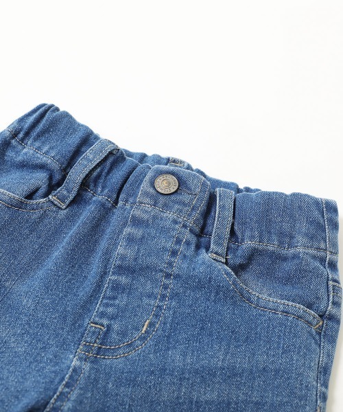 devirock（デビロック）の「楽デニム スキニーパンツ（デニムパンツ・キッズ・ワンウォッシュ/サックスブルー/ブルー系その他/ネイビー・110cm/120cm/130cm/140cm/150cm/160cm/100cm）」の7枚目の写真