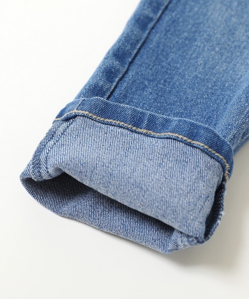 devirock（デビロック）の「楽デニム スキニーパンツ（デニムパンツ・キッズ・ワンウォッシュ/サックスブルー/ブルー系その他/ネイビー・110cm/120cm/130cm/140cm/150cm/160cm/100cm）」の10枚目の写真