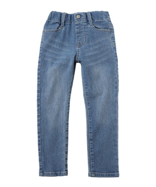 devirock（デビロック）の「楽デニム スキニーパンツ（デニムパンツ・キッズ・ワンウォッシュ/サックスブルー/ブルー系その他/ネイビー・110cm/120cm/130cm/140cm/150cm/160cm/100cm）」の5枚目の写真