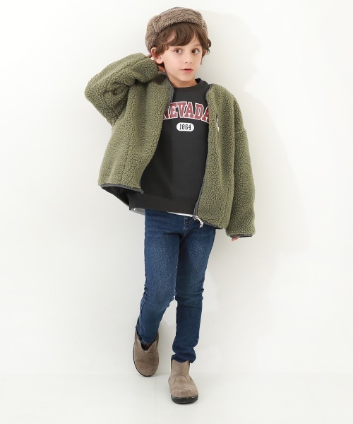 devirock（デビロック）の「楽デニム スキニーパンツ（デニムパンツ・キッズ・ワンウォッシュ/サックスブルー/ブルー系その他/ネイビー・110cm/120cm/130cm/140cm/150cm/160cm/100cm）」の16枚目の写真