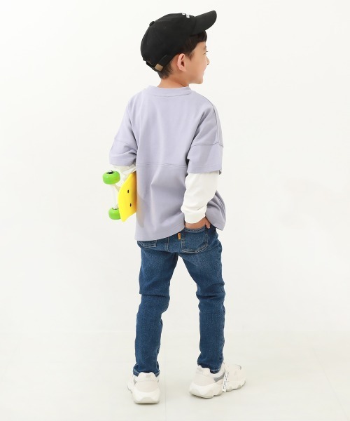 devirock（デビロック）の「楽デニム スキニーパンツ（デニムパンツ・キッズ・ワンウォッシュ/サックスブルー/ブルー系その他/ネイビー・110cm/120cm/130cm/140cm/150cm/160cm/100cm）」の20枚目の写真