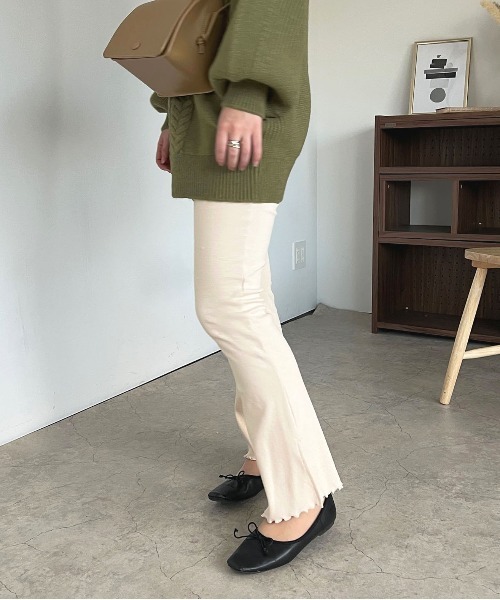 apres jour(アプレジュール)の「リブカットパンツ【ZOZOTOWN限定アイテム】(その他パンツ・レディース・アイボリー/ブラック/オレンジ系その他/ダークブラウン・MEDIUM/SMALL/X-LARGE)」の21枚目の写真
