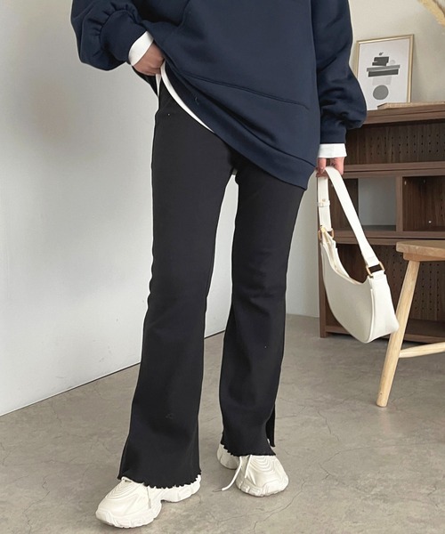 apres jour(アプレジュール)の「リブカットパンツ【ZOZOTOWN限定アイテム】(その他パンツ・レディース・アイボリー/ブラック/オレンジ系その他/ダークブラウン・MEDIUM/SMALL/X-LARGE)」の22枚目の写真