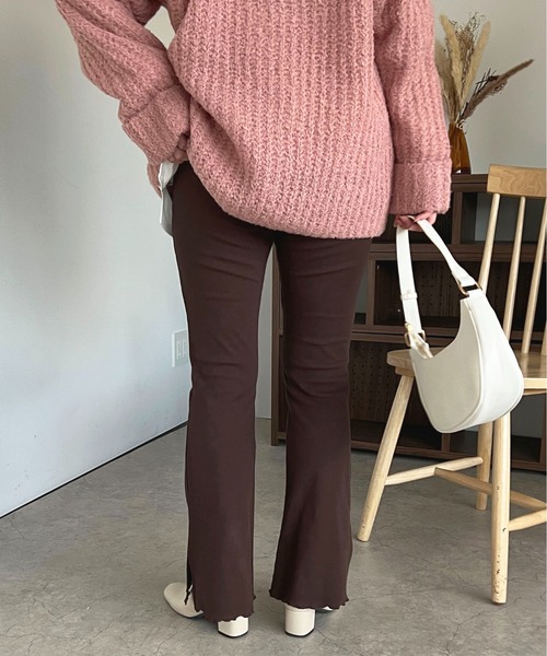 apres jour(アプレジュール)の「リブカットパンツ【ZOZOTOWN限定アイテム】(その他パンツ・レディース・アイボリー/ブラック/オレンジ系その他/ダークブラウン・MEDIUM/SMALL/X-LARGE)」の13枚目の写真
