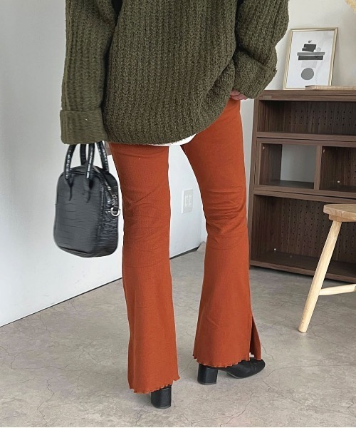 apres jour(アプレジュール)の「リブカットパンツ【ZOZOTOWN限定アイテム】(その他パンツ・レディース・アイボリー/ブラック/オレンジ系その他/ダークブラウン・MEDIUM/SMALL/X-LARGE)」の20枚目の写真