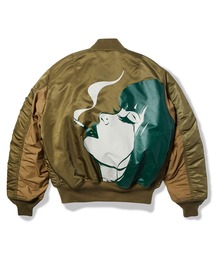 HUF ALPHA コラボ　古着 HUF × ALPHA INDUSTRIESコラボMA-1 リバーシブルGIRL 【公式通販】