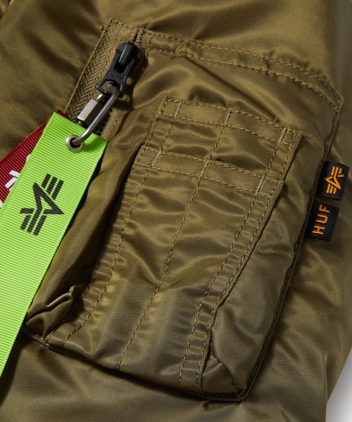 HUF（ハフ）の「HUF X ALPHA INDUSTRIES FEELS GOOD MA-1 / HUF