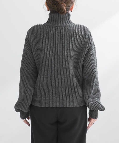 NOLLEY’S オールド ダービー ニット ウエア　グレー Oldderby Knitwear オールドダービー ニットウェア リブ ジップ