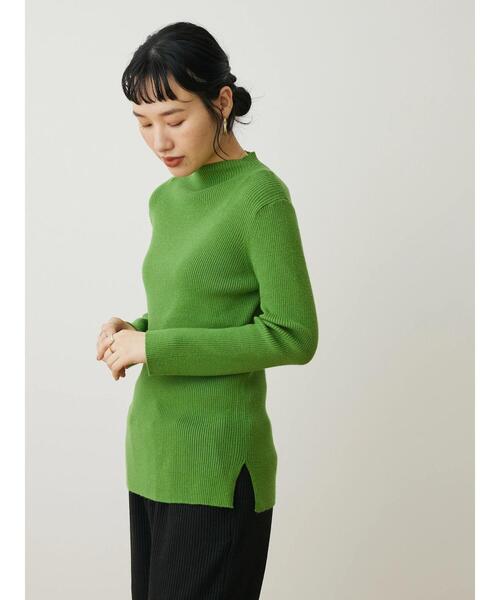 CRAFT STANDARD BOUTIQUE（クラフトスタンダードブティック）の「ハイネックリブニット（ニット/セーター・レディース・ブラック/グリーン/アイボリー/オレンジ・M/L）」の10枚目の写真