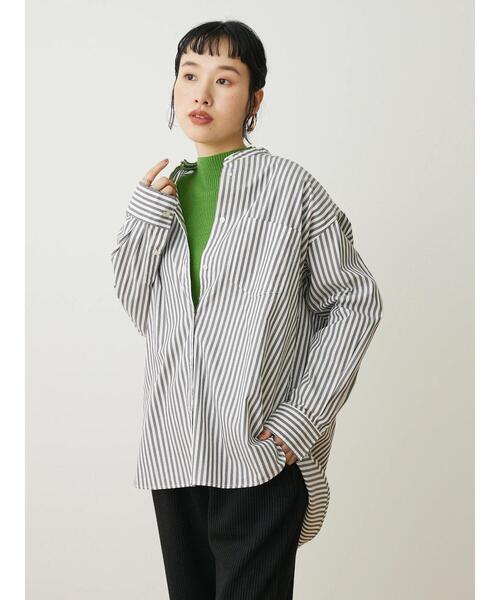 CRAFT STANDARD BOUTIQUE（クラフトスタンダードブティック）の「ハイネックリブニット（ニット/セーター・レディース・ブラック/グリーン/アイボリー/オレンジ・M/L）」の12枚目の写真
