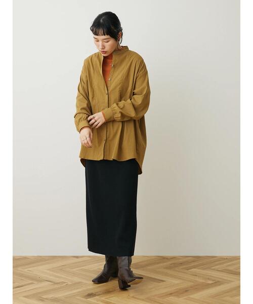 CRAFT STANDARD BOUTIQUE（クラフトスタンダードブティック）の「ハイネックリブニット（ニット/セーター・レディース・ブラック/グリーン/アイボリー/オレンジ・M/L）」の16枚目の写真