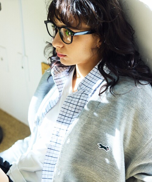 TOWNCRAFT(タウンクラフト)の「TOWN CRAFT/タウンクラフト 別注 ワンポイントロゴカーディガン(カーディガン/ボレロ・メンズ・グレー/ブラック/イエロー/ブルーグリーン/ブルー・SMALL/MEDIUM/LARGE)」の9枚目の写真