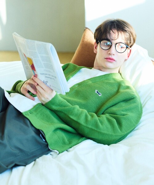 TOWNCRAFT(タウンクラフト)の「TOWN CRAFT/タウンクラフト 別注 ワンポイントロゴカーディガン(カーディガン/ボレロ・メンズ・グレー/ブラック/イエロー/ブルーグリーン/ブルー・SMALL/MEDIUM/LARGE)」の21枚目の写真