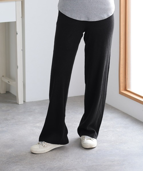 ニットワイドパンツ（スウェットパンツ）｜ElegChic（エレグシック）
