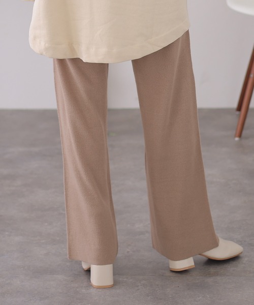 ElegChic（エレグシック）の「ニットワイドパンツ（スウェットパンツ・レディース・ブラック/ネイビー/グレイッシュベージュ・XL/M/4L）」の18枚目の写真