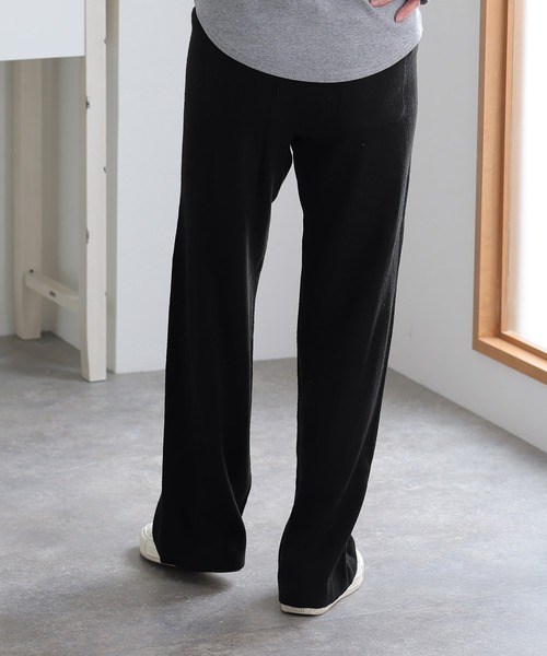 ElegChic（エレグシック）の「ニットワイドパンツ（スウェットパンツ・レディース・ブラック/ネイビー/グレイッシュベージュ・XL/M/4L）」の19枚目の写真