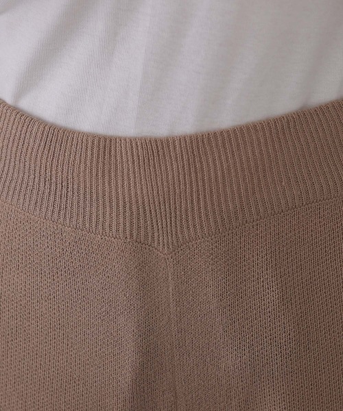 ElegChic（エレグシック）の「ニットワイドパンツ（スウェットパンツ・レディース・ブラック/ネイビー/グレイッシュベージュ・XL/M/4L）」の9枚目の写真