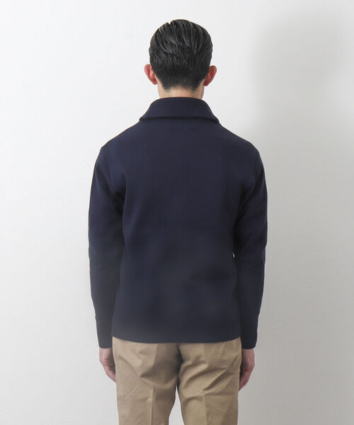 NOLLEY'S goodman（ノーリーズグッドマン）の「ミラノリブ ショールカラーカーディガン（カーディガン/ボレロ・メンズ・ネイビー/ホワイト系その他4/ブルー系その他/ブラック系その他/ブルー系その他7・M/S/L/XL）」の9枚目の写真