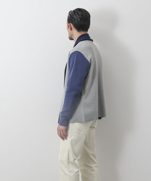 NOLLEY'S goodman（ノーリーズグッドマン）の「ミラノリブ ショールカラーカーディガン（カーディガン/ボレロ・メンズ・ネイビー/ホワイト系その他4/ブルー系その他/ブラック系その他/ブルー系その他7・M/S/L/XL）」の20枚目の写真