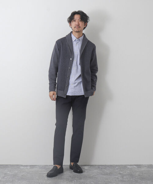 NOLLEY'S goodman（ノーリーズグッドマン）の「ミラノリブ ショールカラーカーディガン（カーディガン/ボレロ・メンズ・ネイビー/ホワイト系その他4/ブルー系その他/ブラック系その他/ブルー系その他7・M/S/L/XL）」の21枚目の写真