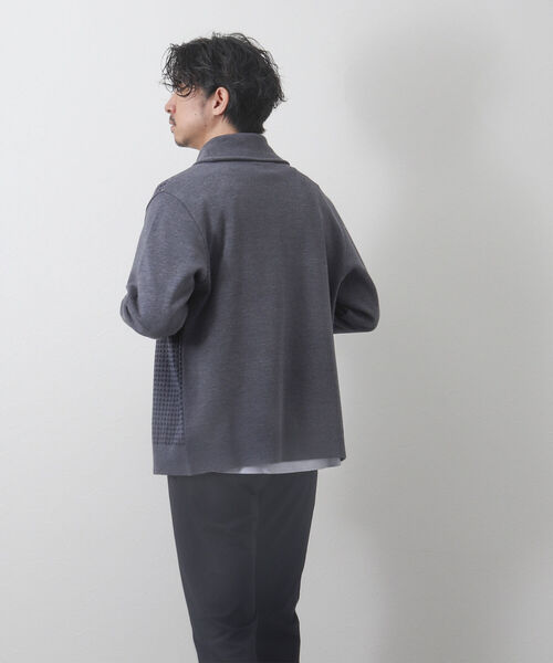 NOLLEY'S goodman（ノーリーズグッドマン）の「ミラノリブ ショールカラーカーディガン（カーディガン/ボレロ・メンズ・ネイビー/ホワイト系その他4/ブルー系その他/ブラック系その他/ブルー系その他7・M/S/L/XL）」の16枚目の写真